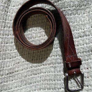 Leather belt